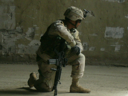 On patrol in Iraq