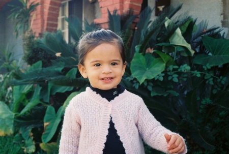 our little one at Granparent's house