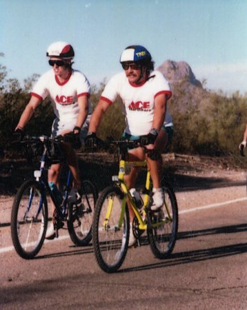 Joel Vaag and myself El Tour de Tucson 116 Miles 1990
