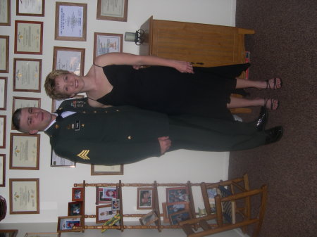 my hubby and I going to a military ball