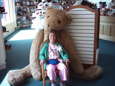 Ashley at Vermont Teddy Bear Factory VT
