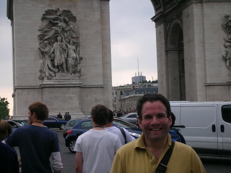 ME AT THE ARC DE TRIUMPH IN PARIS