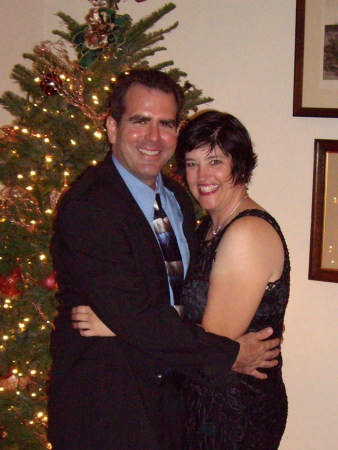 Tim and I at his office holiday party