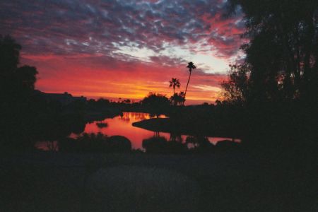 Sunrise over the golf course