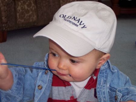 Jake in his old navy hat