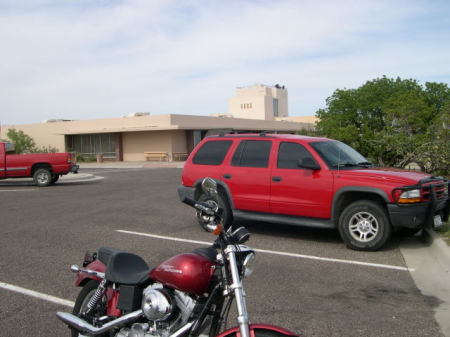 My bike at Carlsbad Caverns