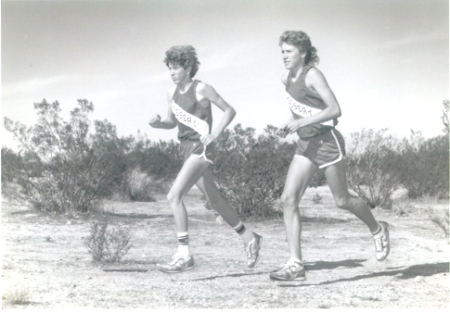 DERRICK PICHA & I RUNNING X-COUNTRY FOR DESERT HS...1985