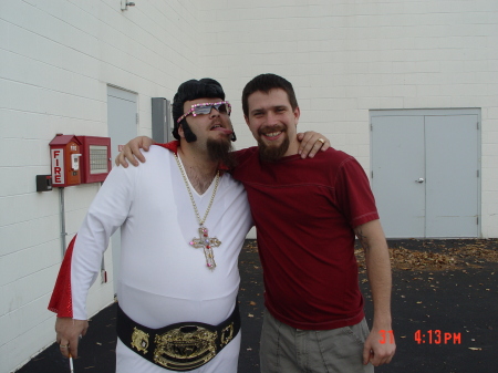 Me & my Russian buddy Dimitry in New Hampshire (halloween)