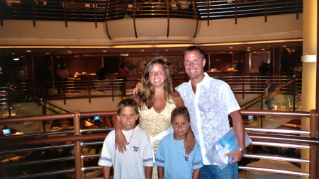 With My Wife & Twin Son's on Royal Carribean Cruise Ship 2003