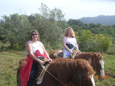 Angie and I on horseback ride