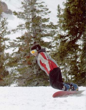 Snowboarding at Snowbird, Utah