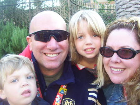 Soren, Me, Avery, and Shannon at Disneyland '05