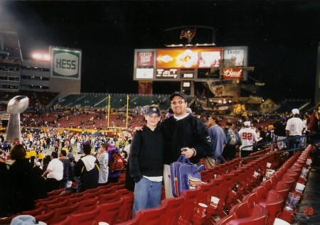 bobby and i at the super bowl 2001