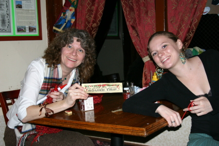 Shayna and Juliet on the Polar Express!