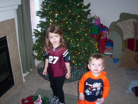 Chase and Cayla Christmas 05'