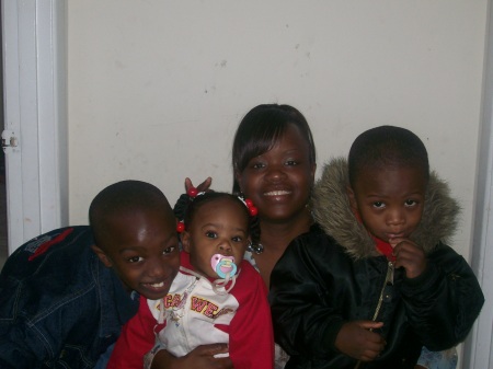 Me, my niece Anastee'and my nephew karntay, and my son