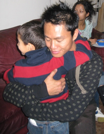 Kienan & Uncle Errol  Dec 2007