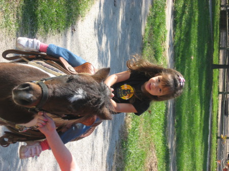Brooke 4yrs  on pony ride