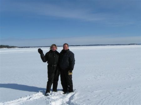 Bill & Me Snowmobiling in 2009