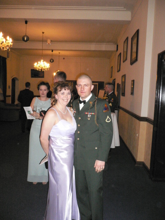 Military ball w/wife Kari