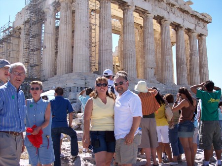 Letty and Abel in front of Parthenon in Athens