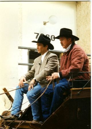 My husband ,and Clint Black. hollywood walk of fame