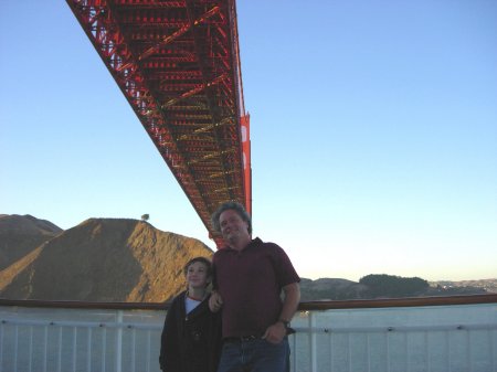 David & John under Golden Gate