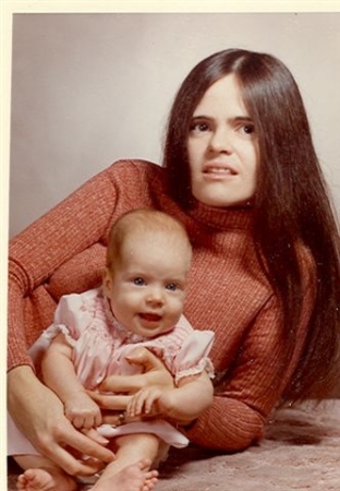 Me & my first daughter (Wendy) as a baby!
