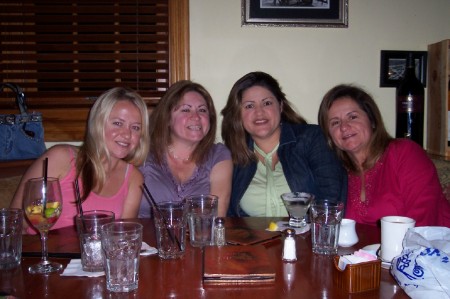 Birthday 2006 with sisters, Maria & Jayne and niece, Jasmine