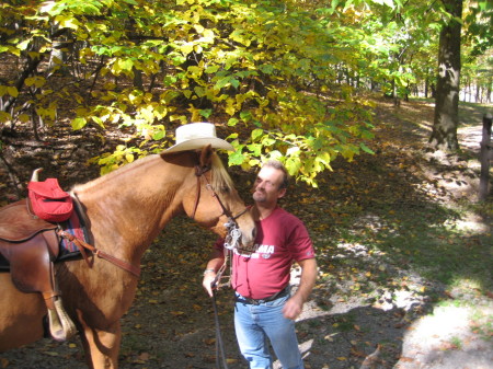 My cowboy and his horse