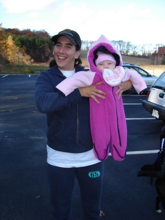 getting ready for a chilly hike