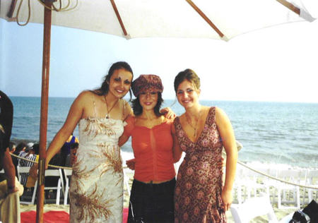 Me, Alyssa Milano, and my sister