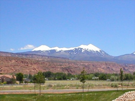 la sal mountains near moab, ut