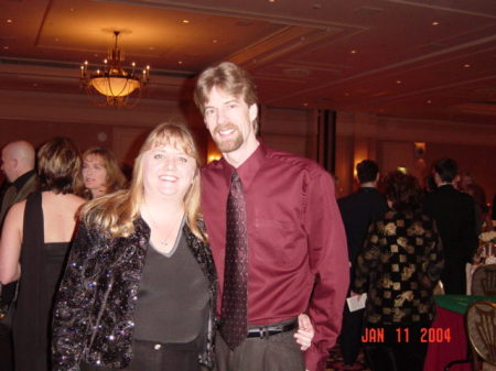 Holiday Party with hubby Kevin Goff in 2003