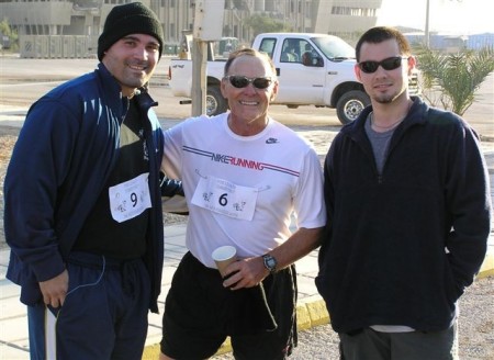 My Baghdad Track Team - Fred, Brent, and I