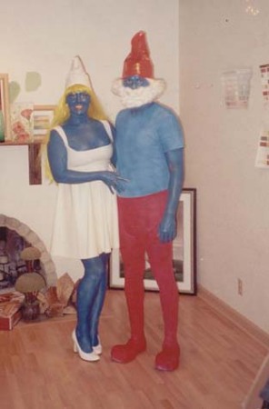 Halloween 2002 - Smurfette & Papa Smurf