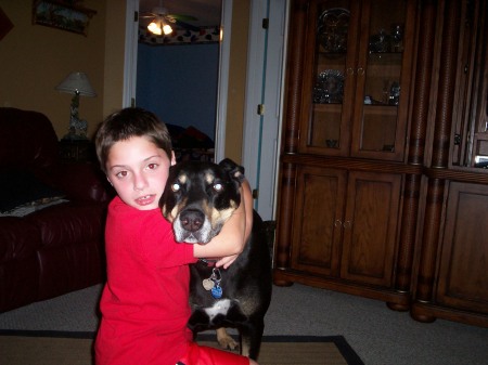 my son and my dog