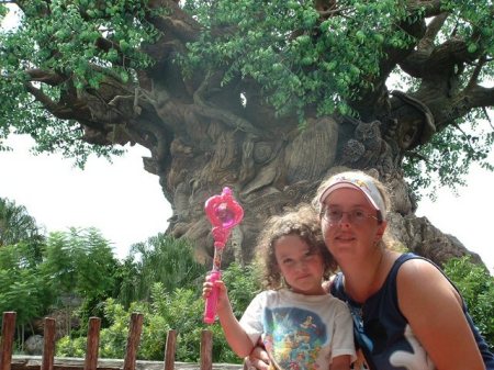 my daughter Kaitlyn and I at Disney World