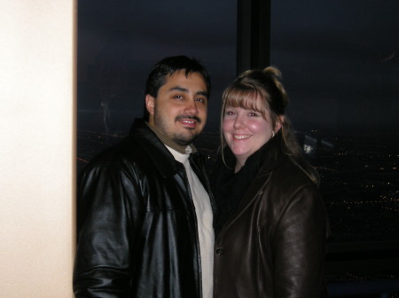 Me and hubby at Sears tower in Chicago.