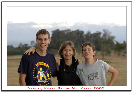 At the Equator below Mt. Kenya 2004