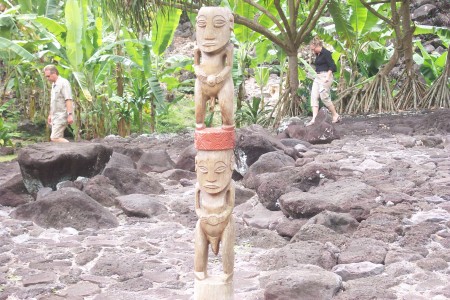 Ancient ruins on Moorea