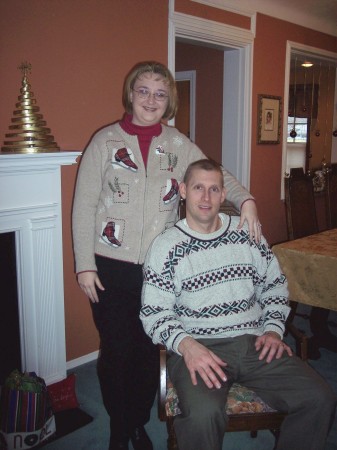 Greg and I at Christmas