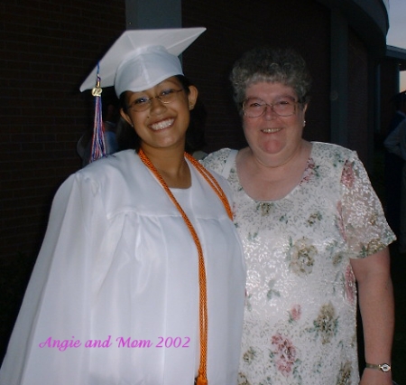 Angie's graduation 2002