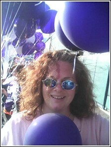 Under the balloons at Relay For Life