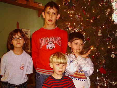 Kids at Christmas 2004