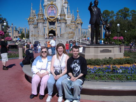 me and my mom and my son zach at magic kingdom