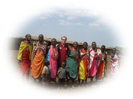 Hangin'out with my Masai friends