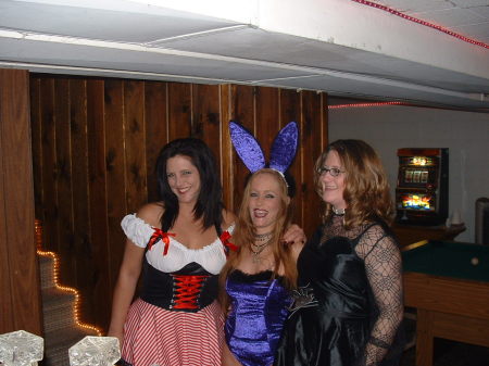 Me and my friends at a Halloween party