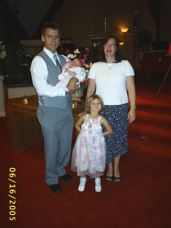 family in church