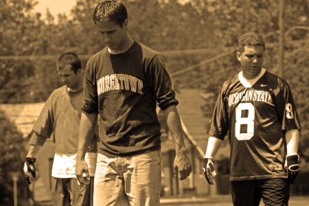 Me and the guys playin' ball.